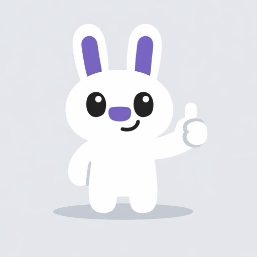 Content Rabbit mascot: Thumbs up